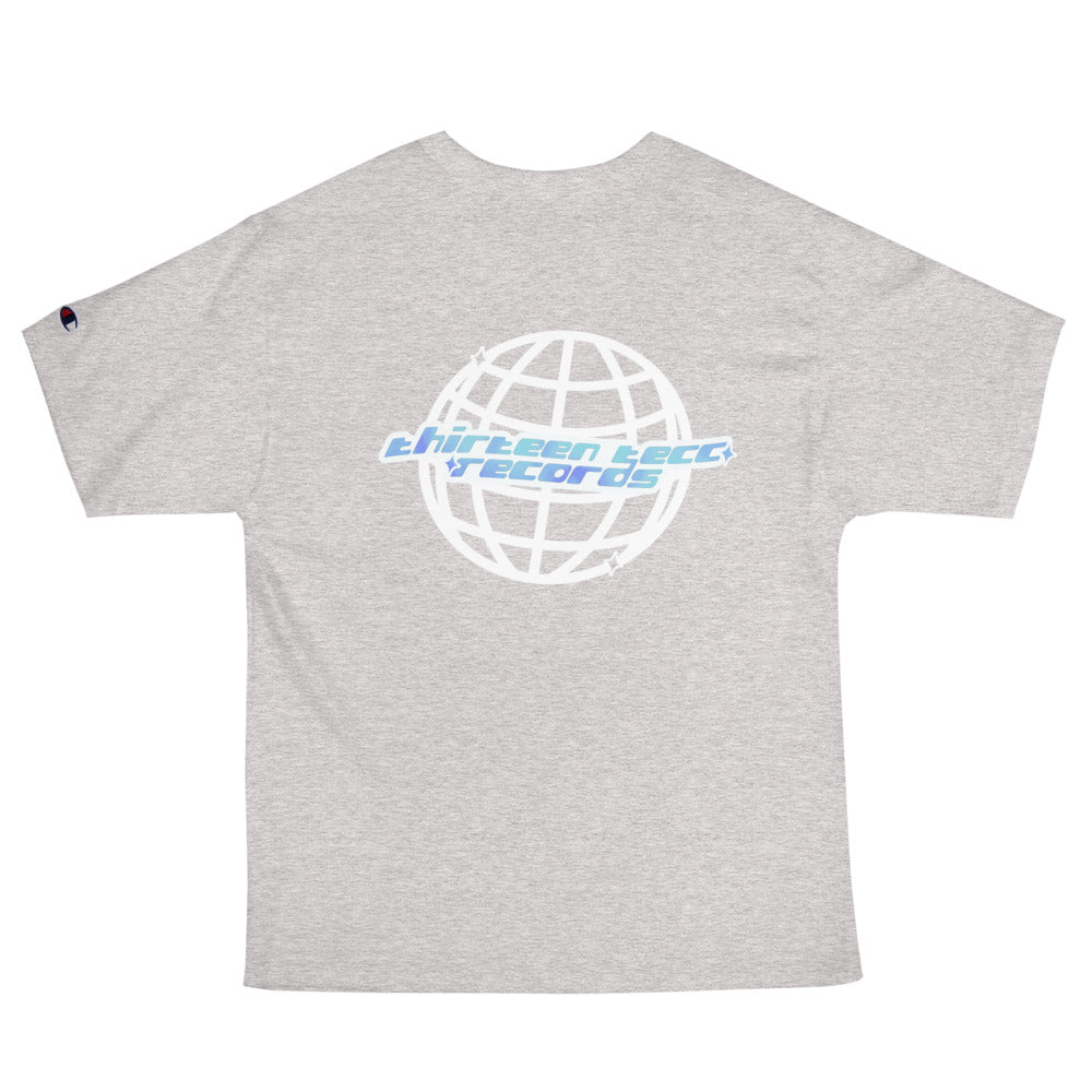 Thirteen Tecc retro Logo tee holo - Thirteen Tecc Records